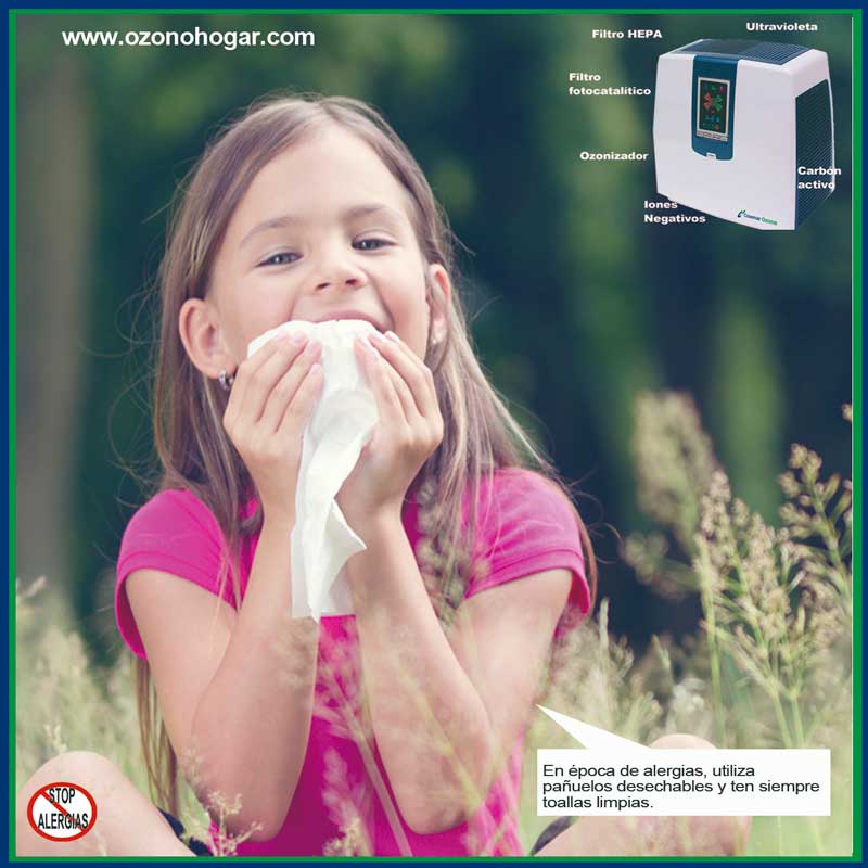 Stop Alergias al Polen. Utiliza un Purificador de aire para eliminar el polen