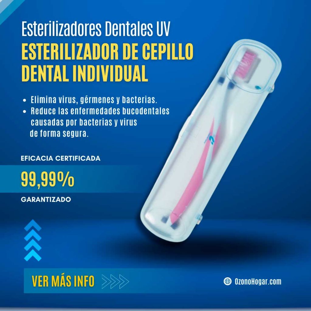 Esterilizador de cepillos dentales por luz ultravioleta, esteriliza un cepillo