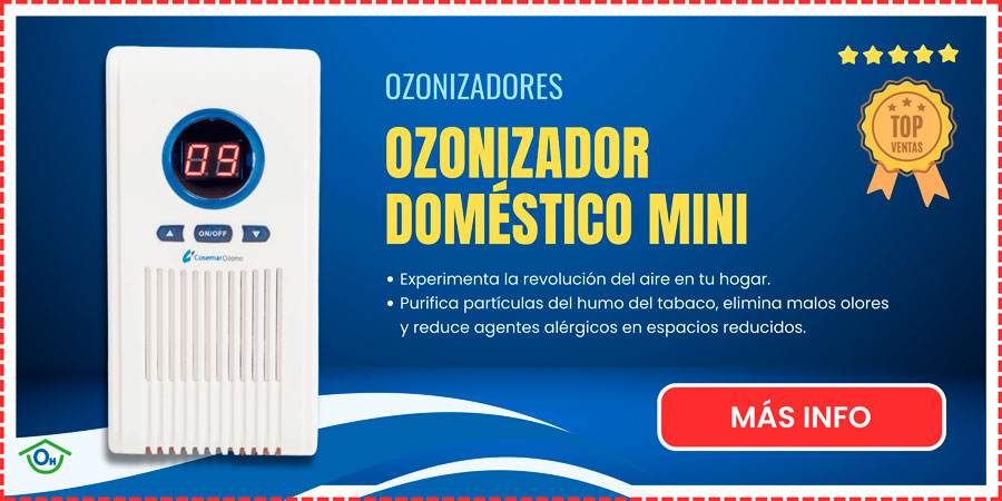Ozonizador Doméstico Mini, ideal para eliminar malos olores en espacios reducidos