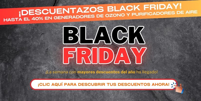 descuentos black friday en generadores de ozono y purificadores de aire